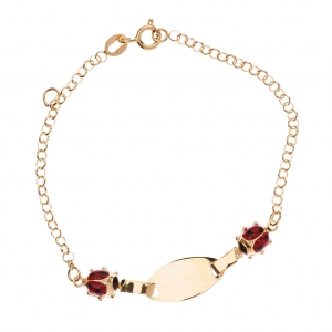 BRACCIALE COCCINELLE GR 2.00 ORO GIALLO